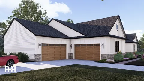 The Taurus house plan, exterior view 3